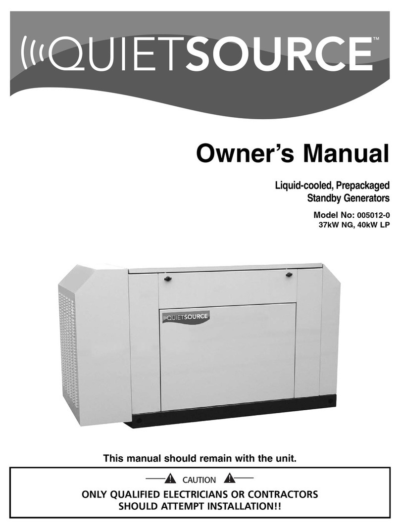 Generac Power Systems 37kW NG User manual
