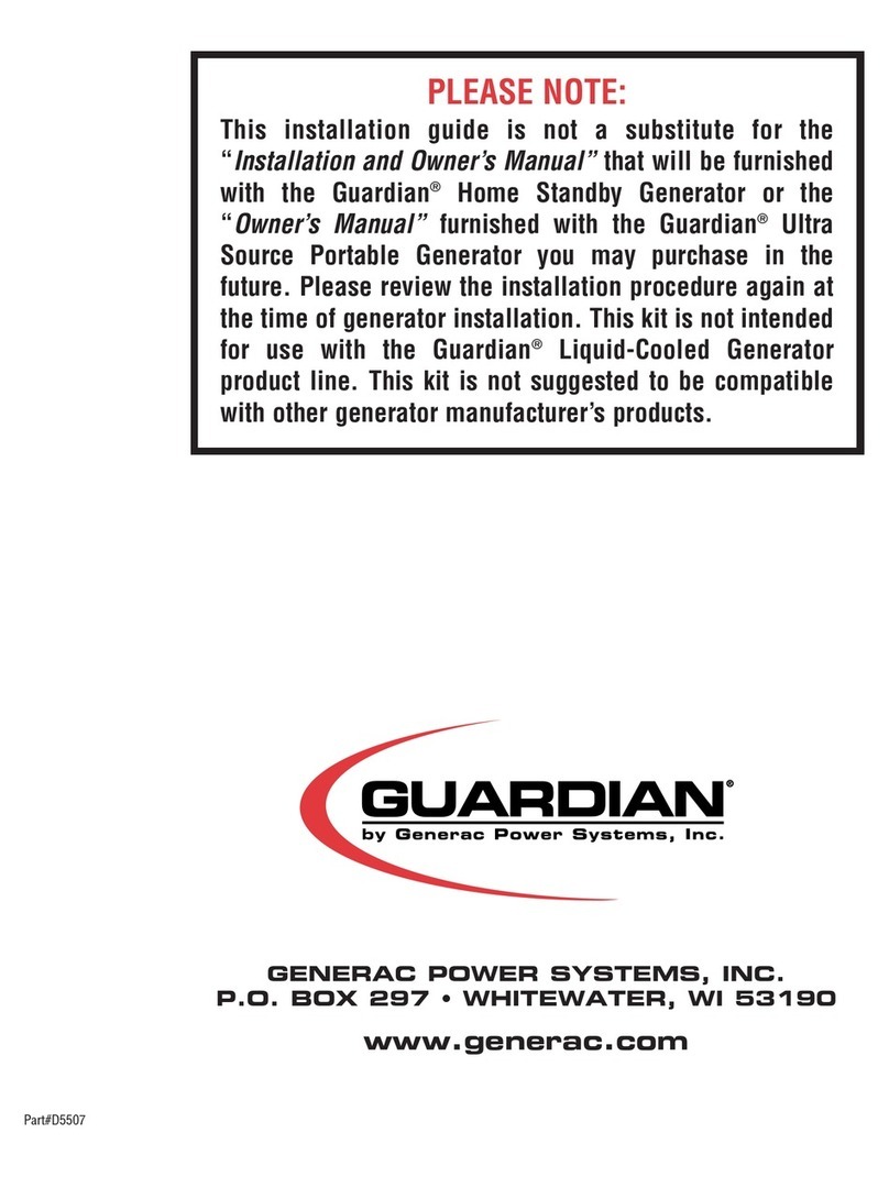 Generac Power Systems 1276-1 installation guide