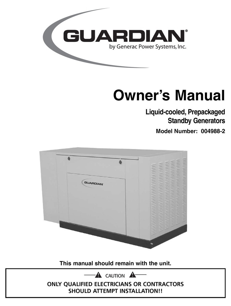 Generac Power Systems 004988-2 User manual