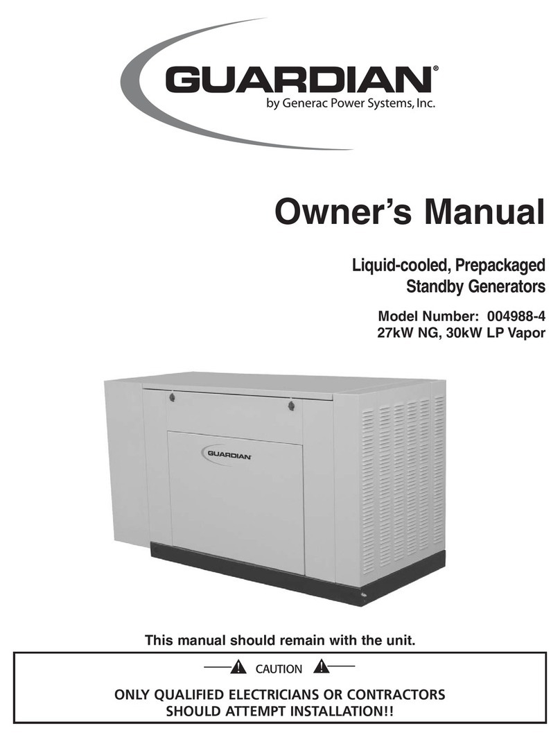 Generac Power Systems 004988-4 owner's manual