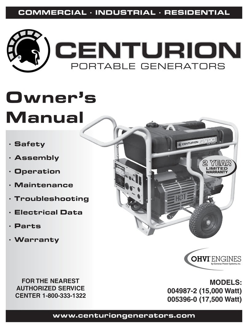 Generac Power Systems Centurion 004987-2, Centurion 005396-0 owner's manual Generac Power Systems Centurion 004987-2, Centurion 005396-0 owner's manual