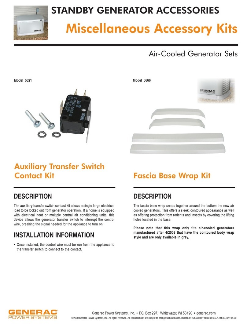 Generac Power Systems Air-Cooled Generator Sets 5621 specification