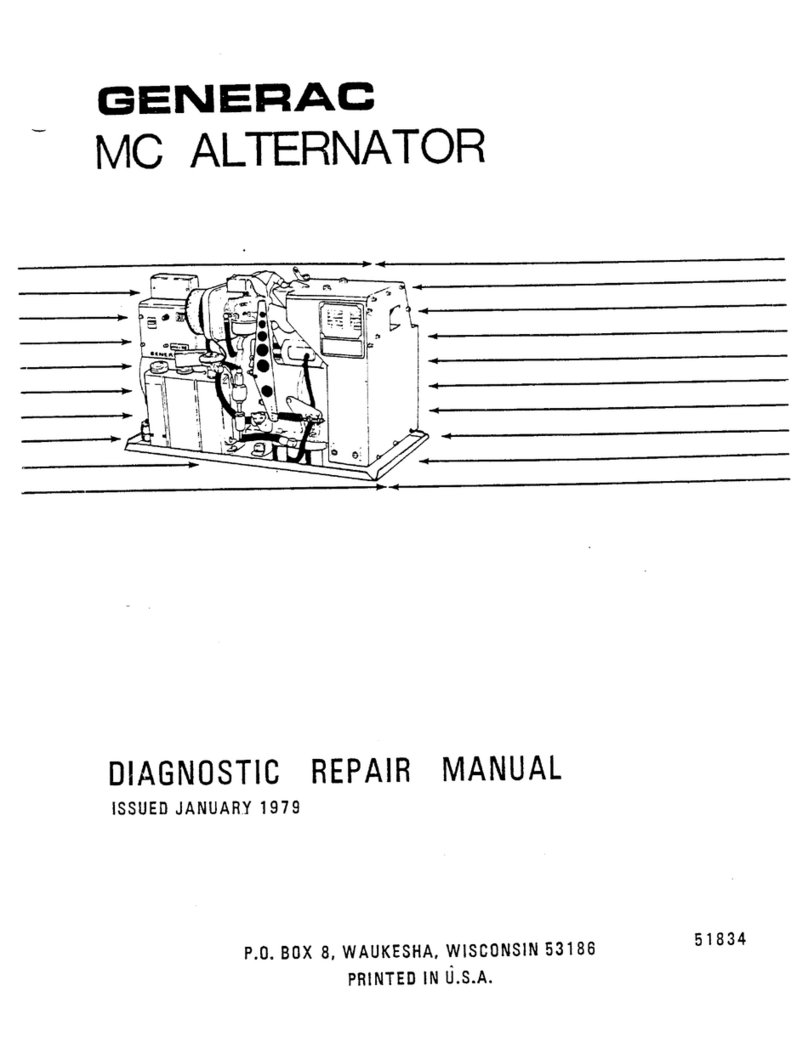 Generac Power Systems ALTERNATOR MC Repair manual
