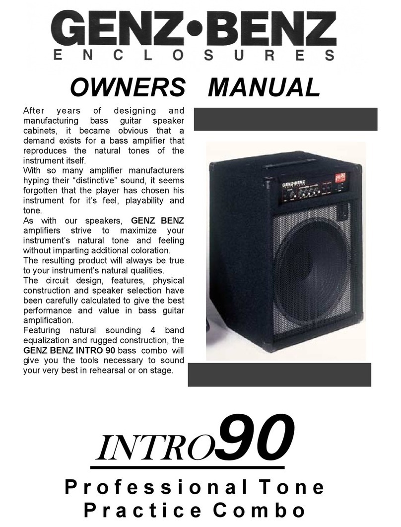 Genz Benz Intro-90 User manual