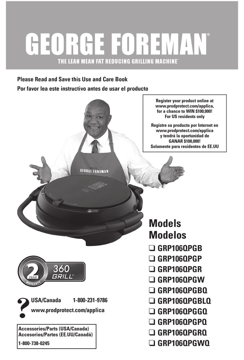George Foreman GRP106QPGB Installation instructions