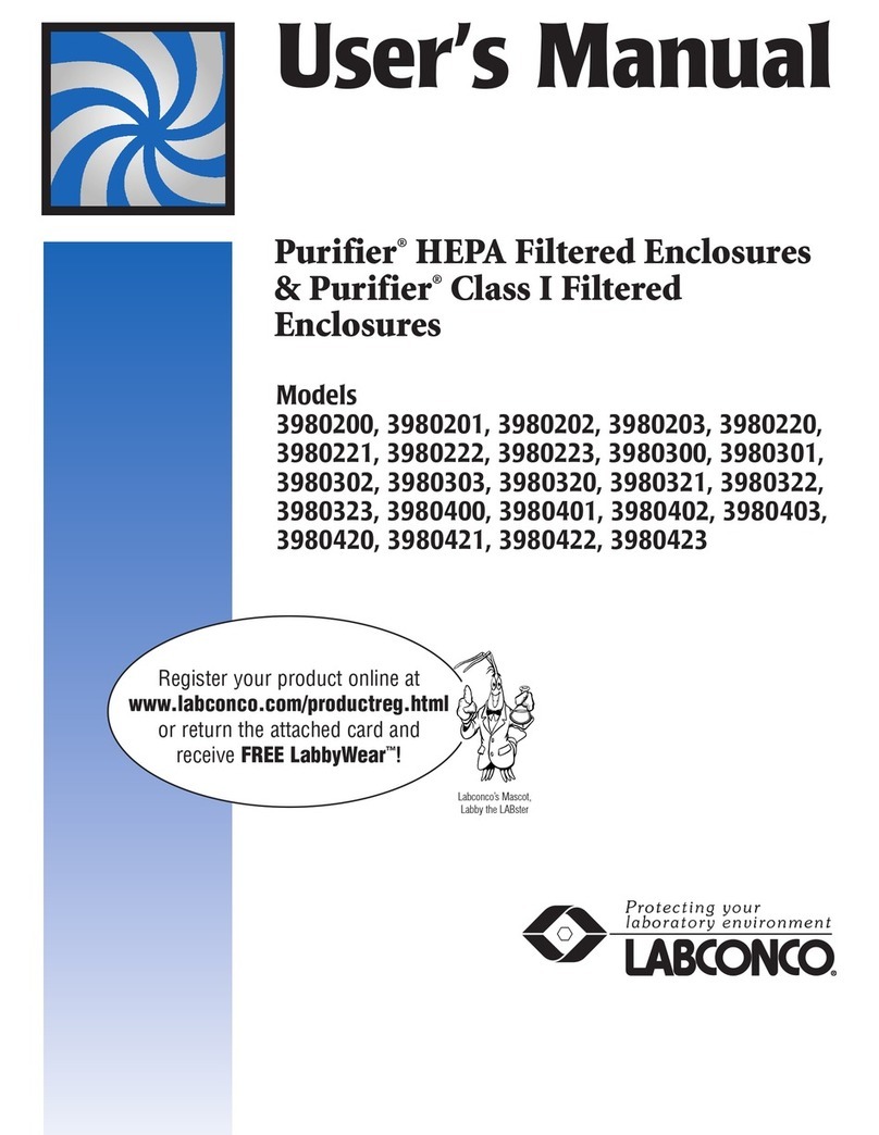 Labconco 3980200 user manual