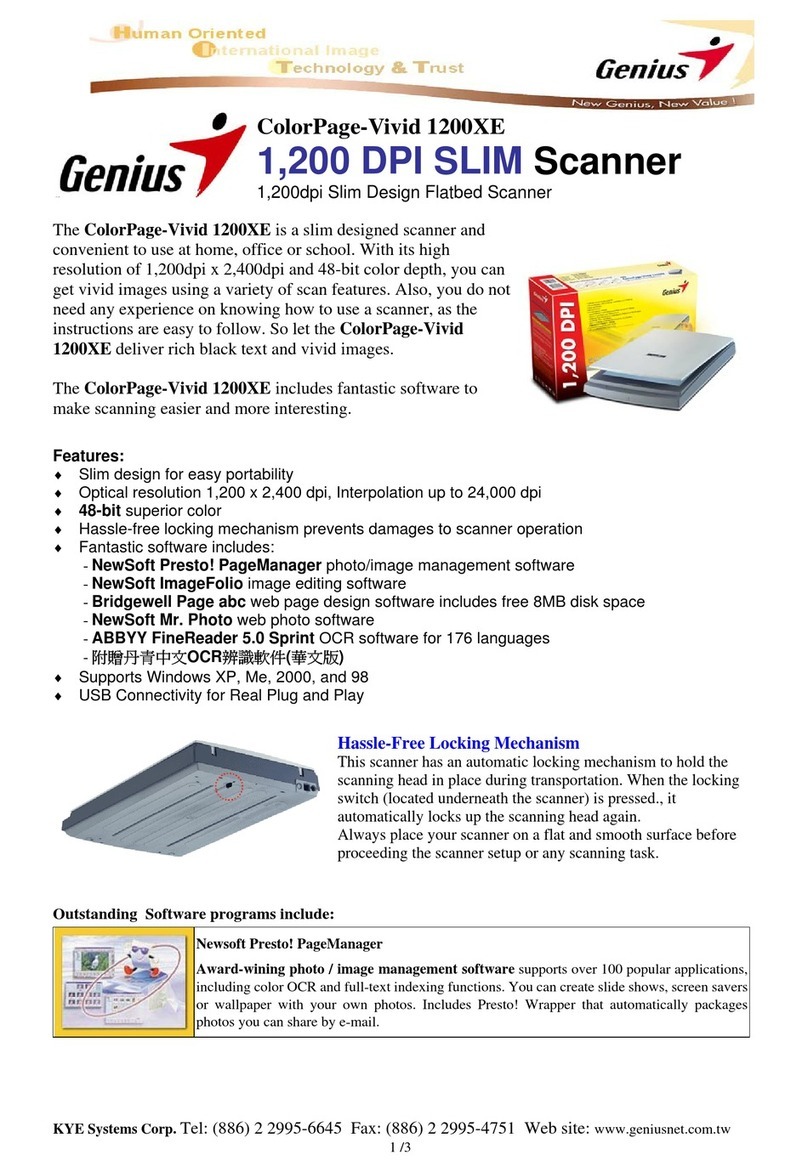 Genius ColorPage-Vivid 1200XE User manual Genius ColorPage-Vivid 1200XE User manual