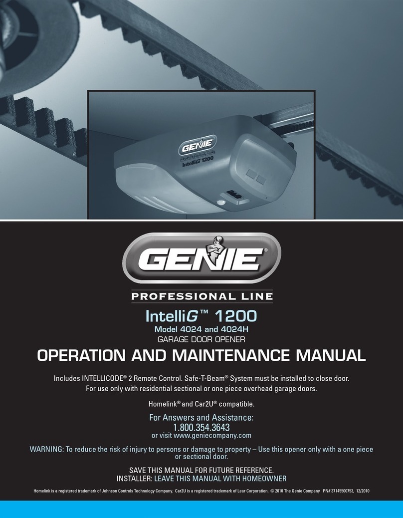 Genie INTELLIG 4024H User manual Genie INTELLIG 4024H User manual