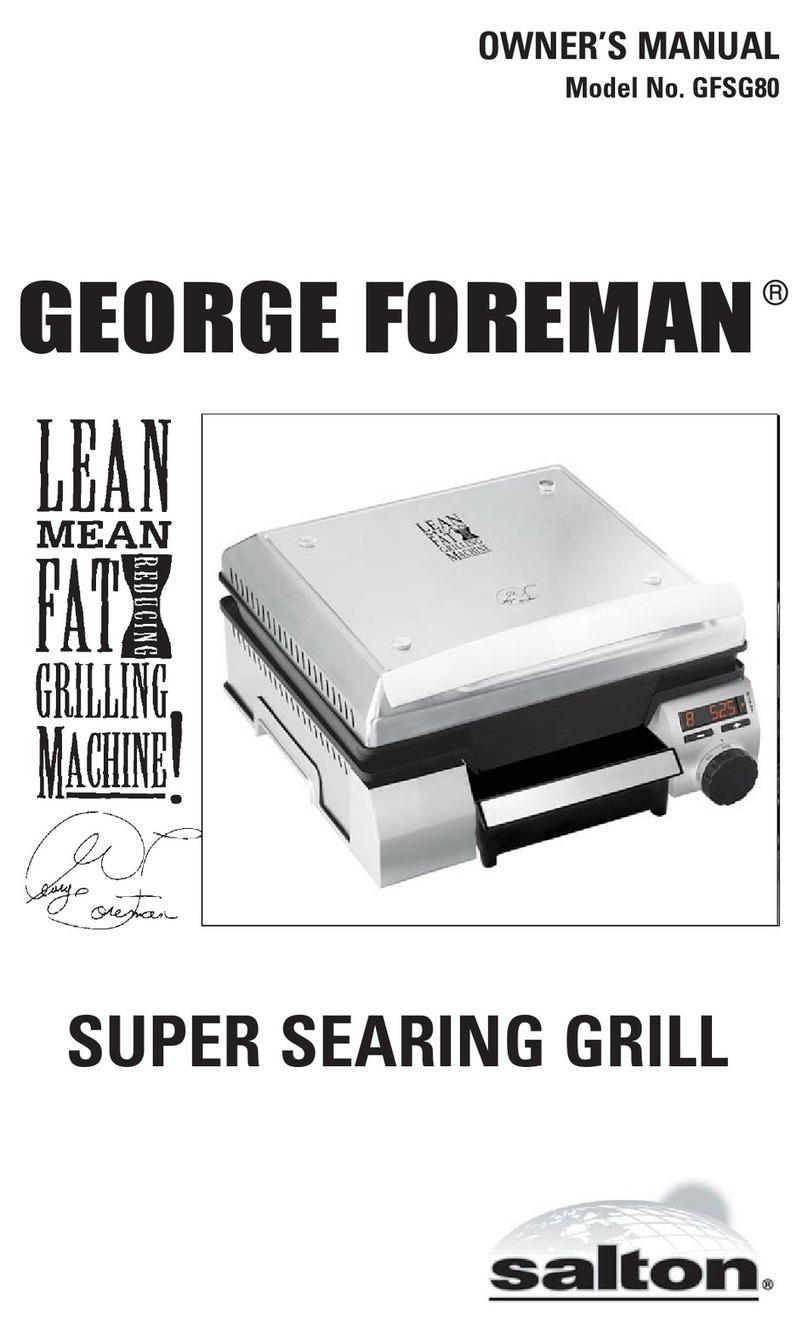 George Foreman GFSG80 User manual