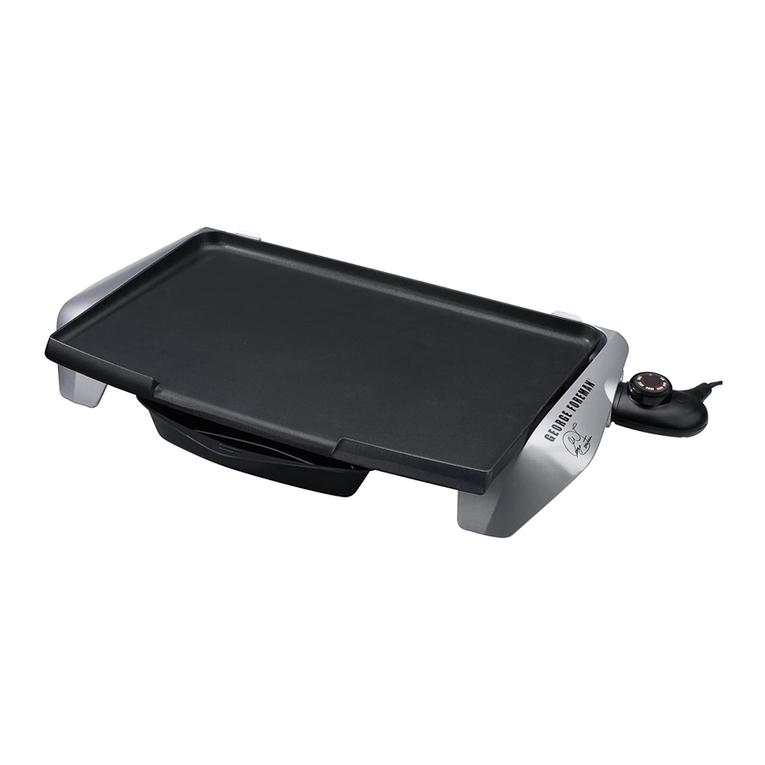 George Foreman GRD10GFBC Installation instructions