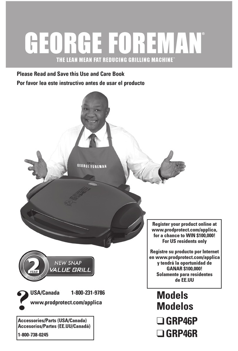 George Foreman GRP46R Installation instructions