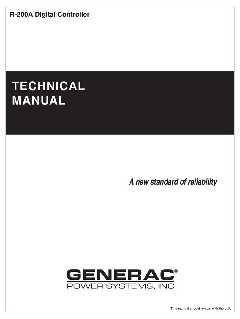Generac Power Systems Digital Controller R-200A Technical manual