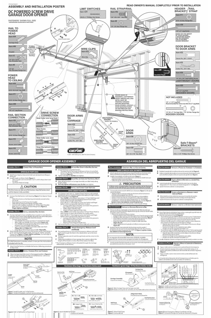 Genie 3627436241 Instruction Manual