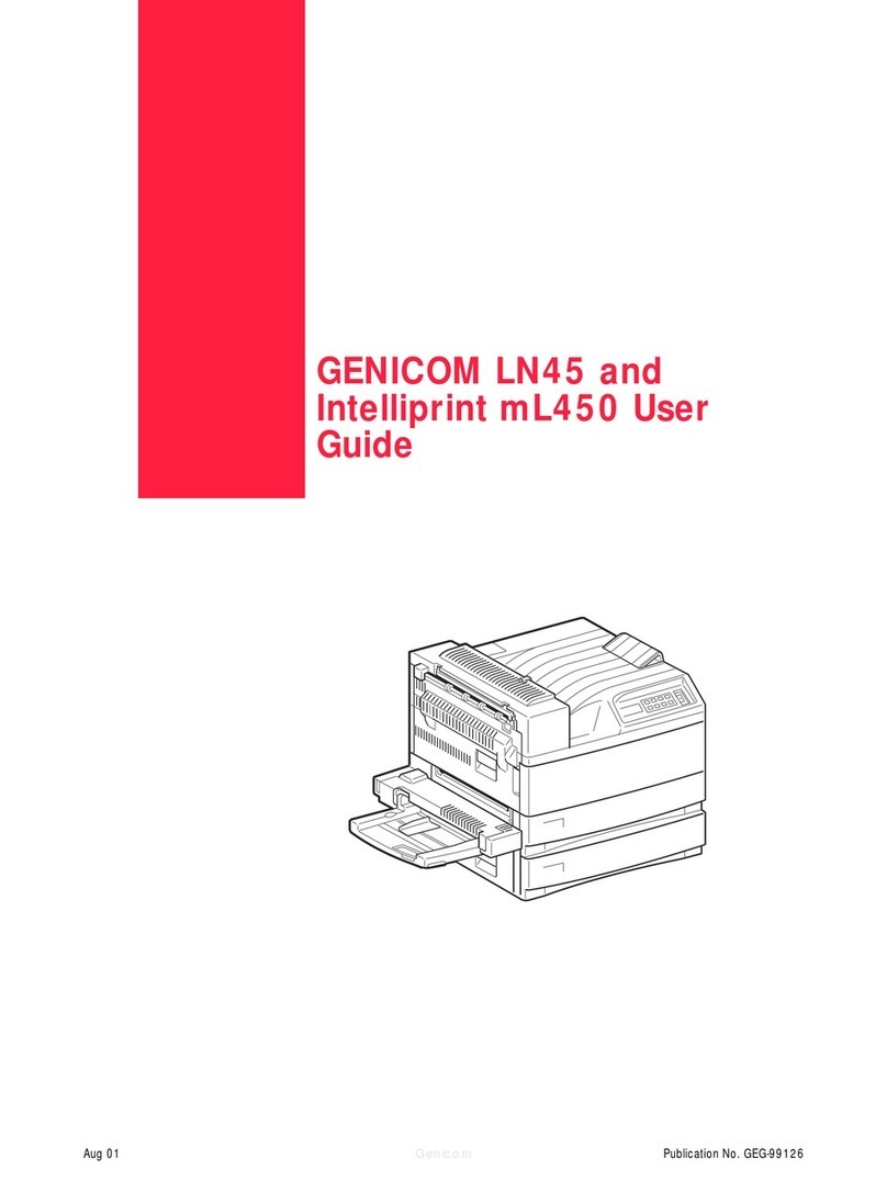 Genicom Intelliprint ML450 User manual