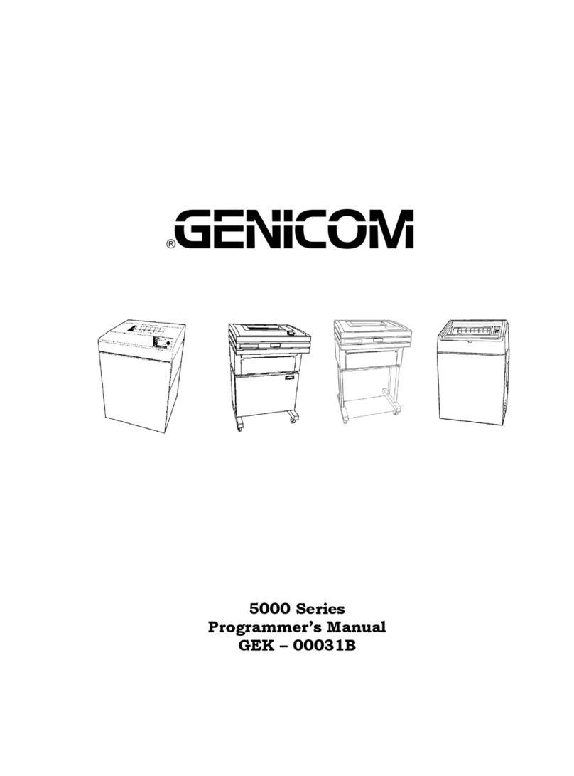 Genicom GEK  00031B Operating and maintenance manual