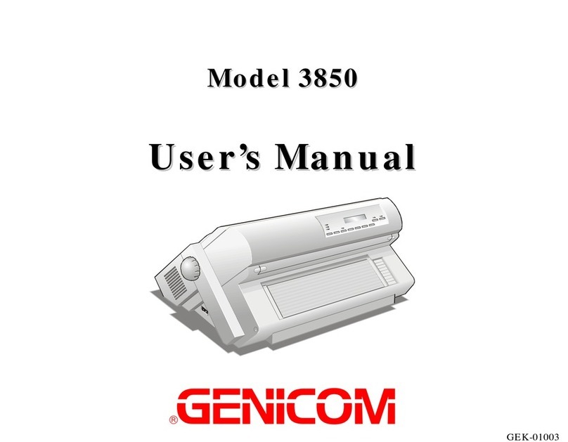 Genicom 3850 User manual