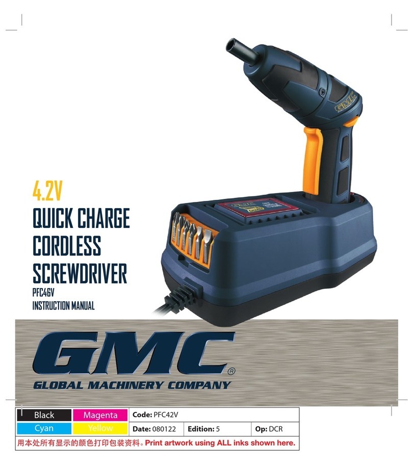 GMC PFC46V User manual