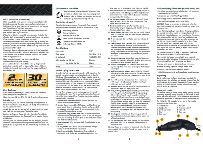 GMC MX372 instruction manual