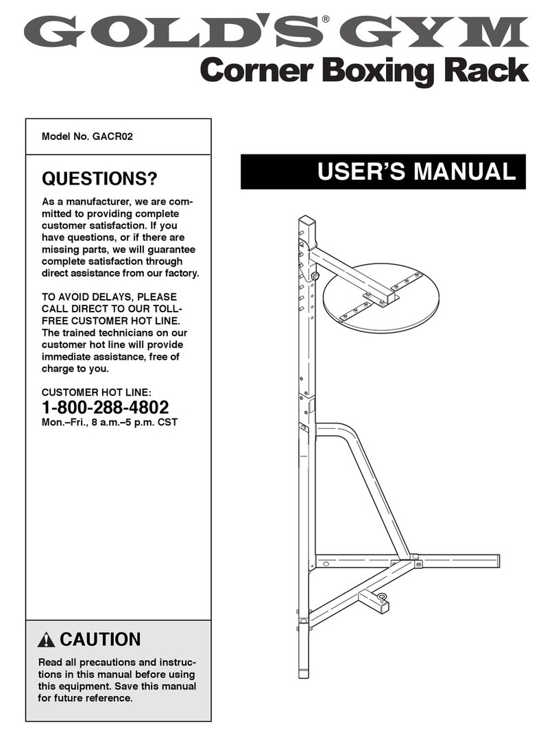Gold's Gym GACR02 User manual