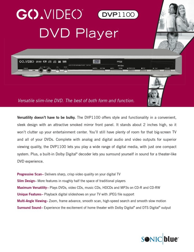 GoVideo DVP1100 specification