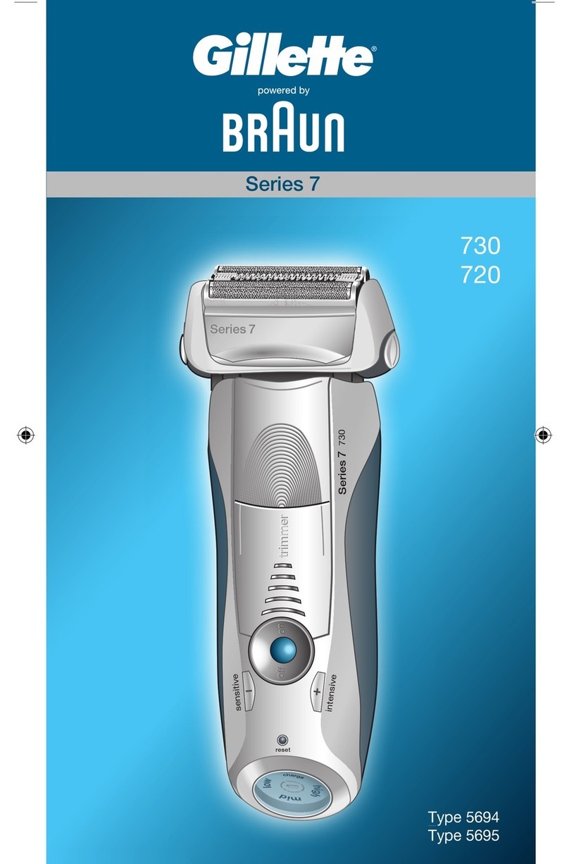 Gillette SERIES 7 720 user manual