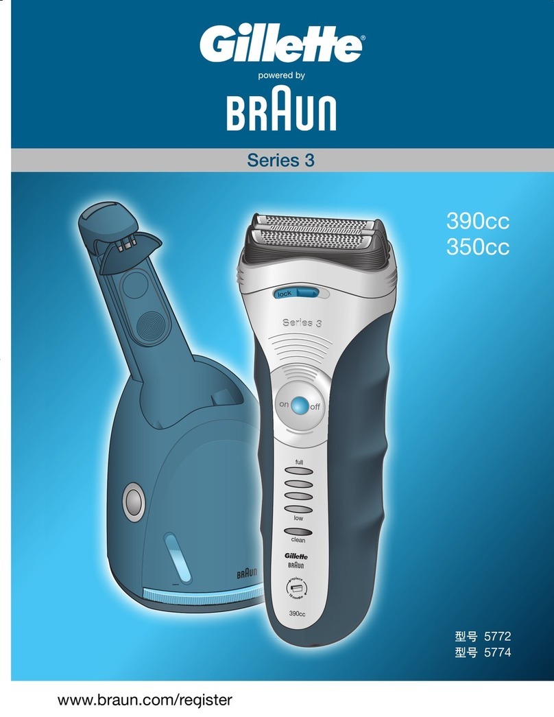 Gillette BRAUN 350CC user manual
