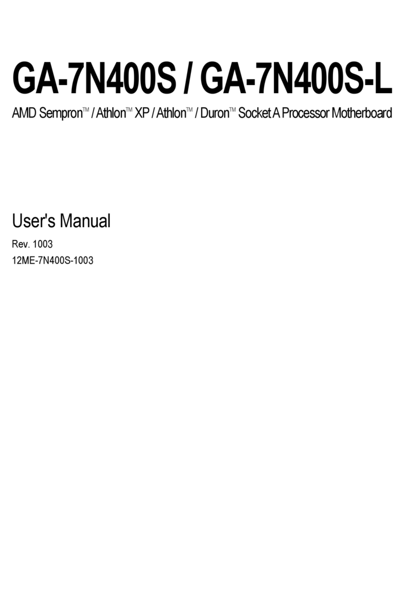 Gigabyte GA-7N400S-L User manual