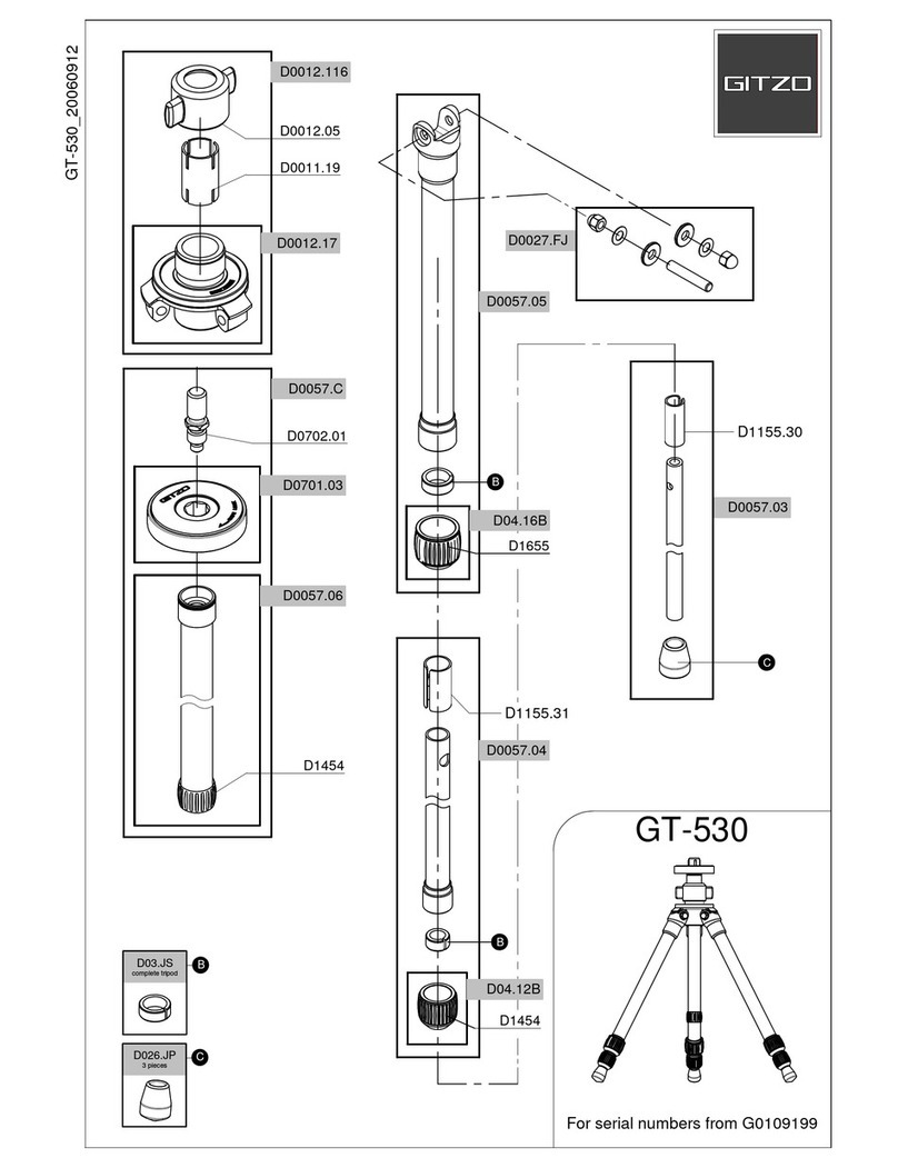 Gitzo GT-530 User manual Gitzo GT-530 User manual