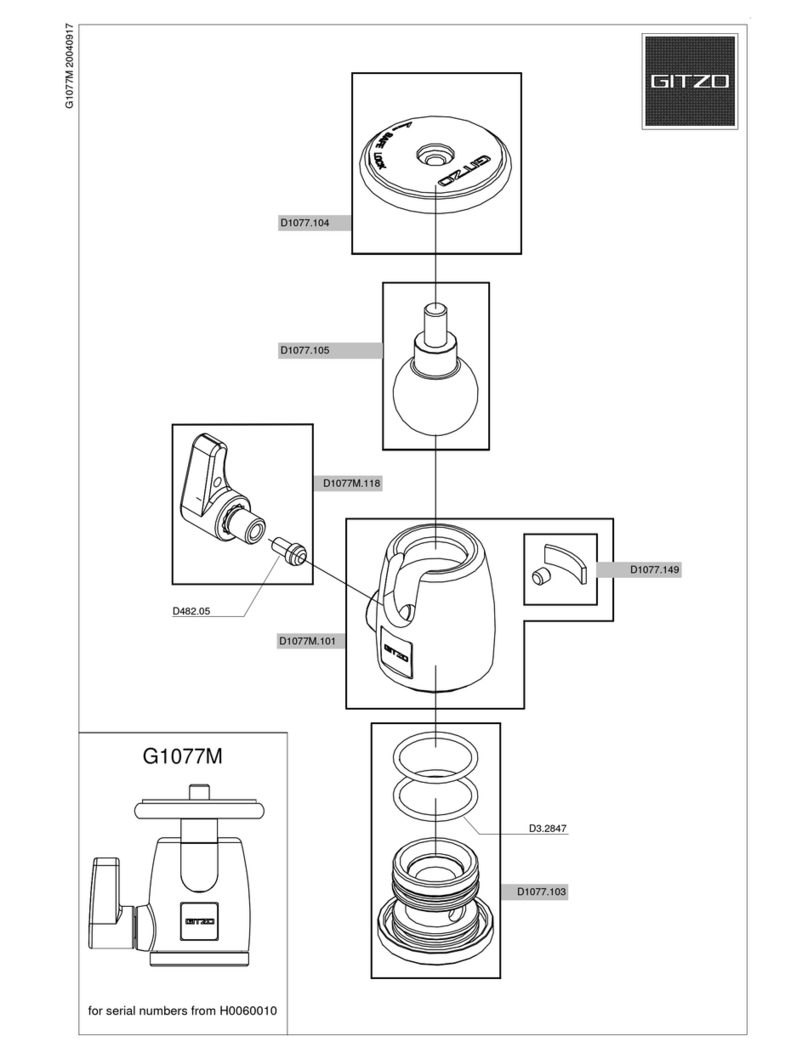 Gitzo G1077M  G1077M G1077M User manual