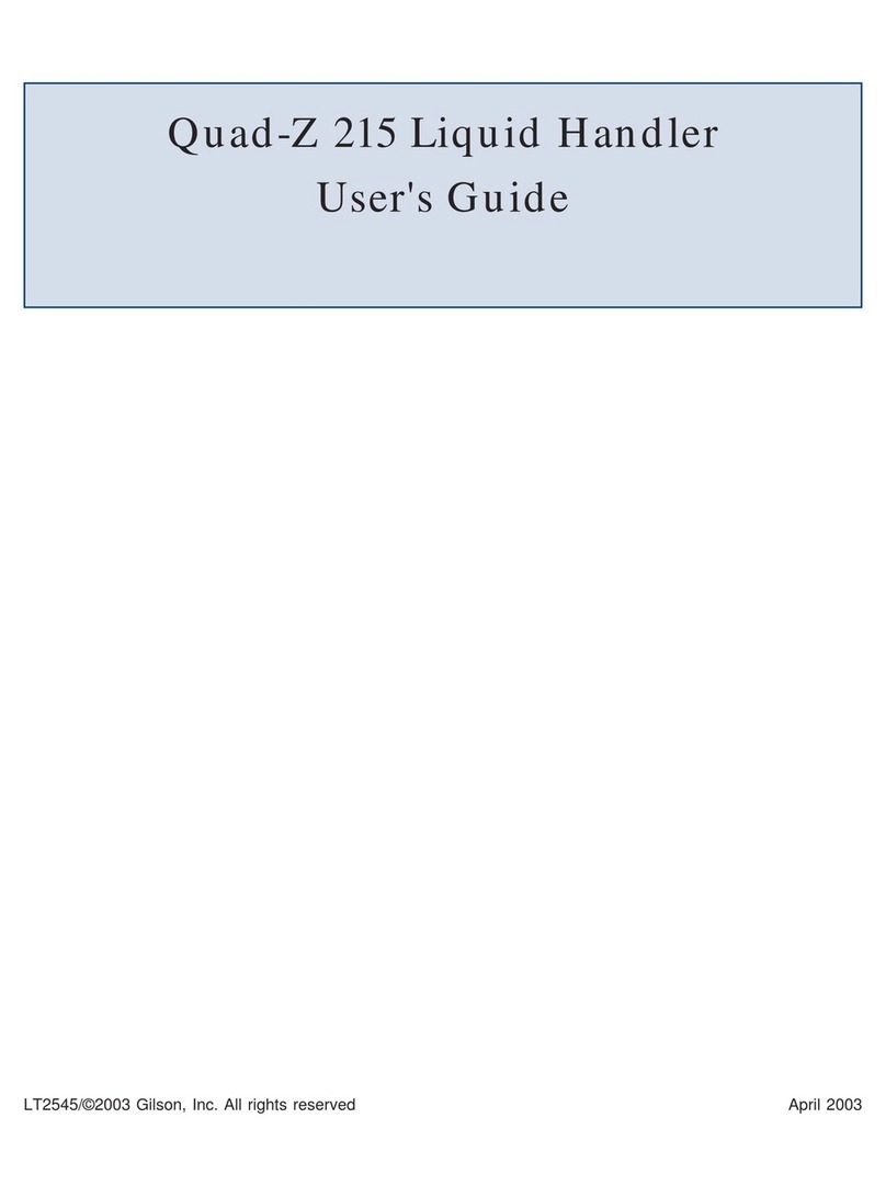 Gilson Quad-Z 215 user guide