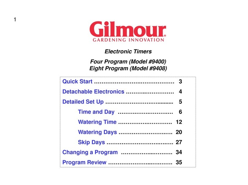 Gilmour 9400 User manual