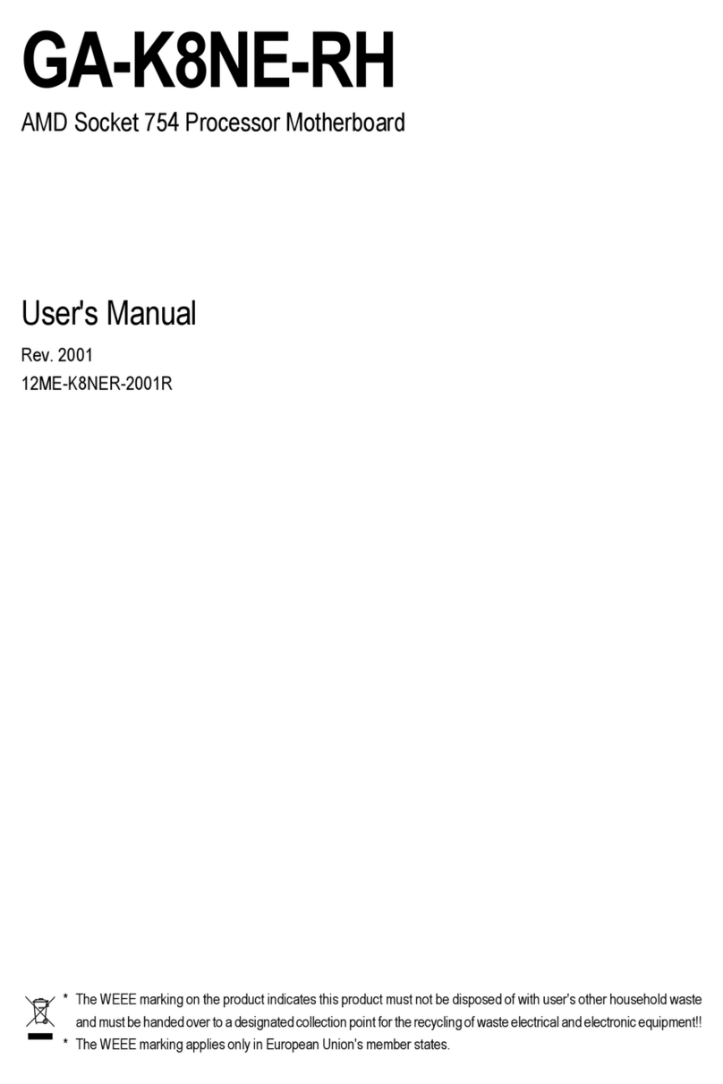 Gigabyte GA-K8NE-RH user manual