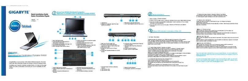 Gigabyte W466U Quick installation guide