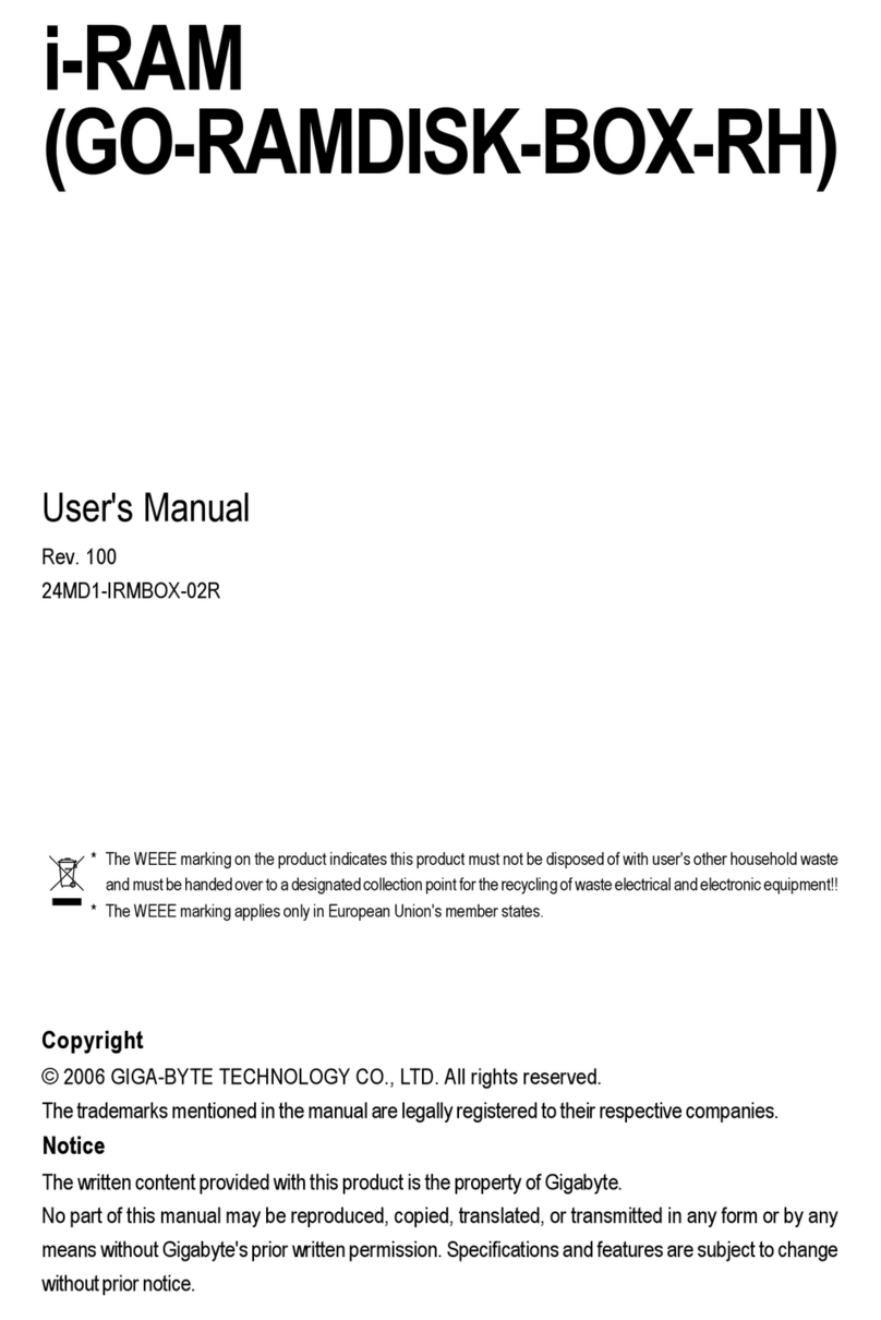 Gigabyte GO-RAMDISK-BOX-RH user manual
