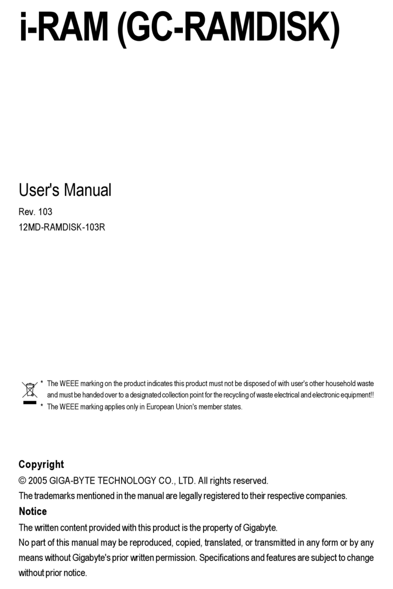 Gigabyte GC-RAMDISK user manual