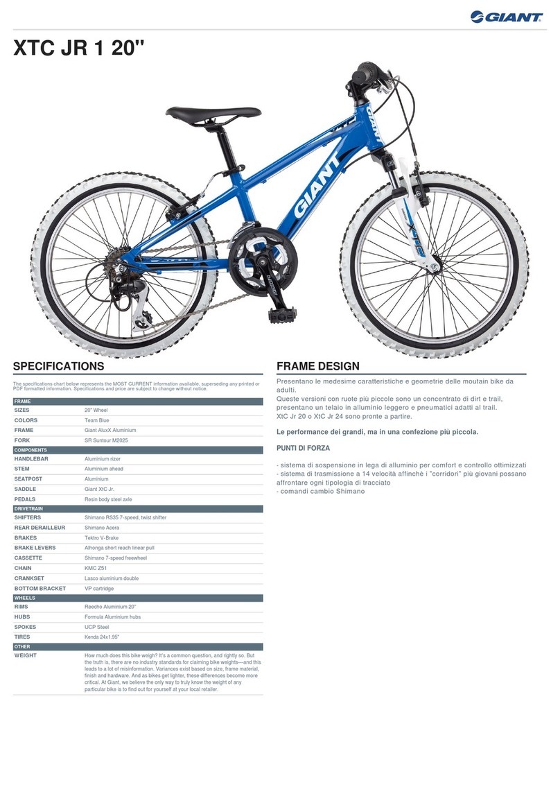 Giant XTC JR 1 Specifications