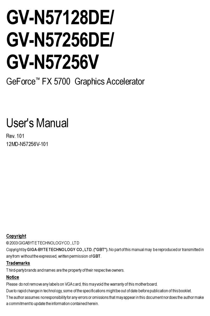 Gigabyte GV-N57128DE User manual