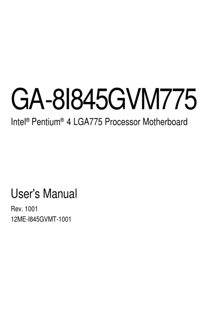 Gigabyte GA-8I845GVM775 User manual