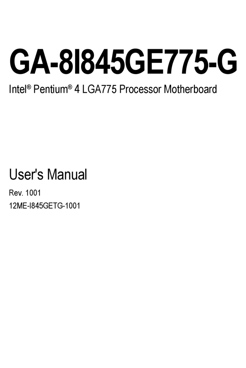 Gigabyte GA-8I845GE775-G user manual