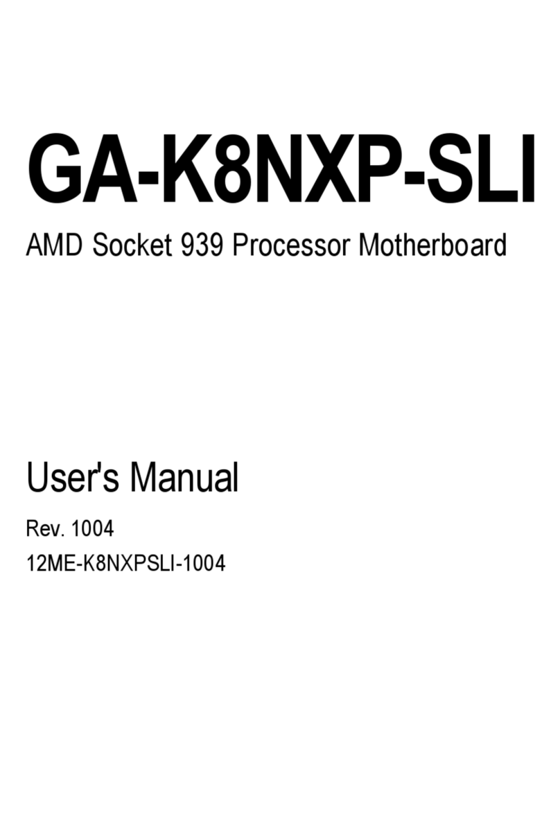 Gigabyte GA-K8NXP-SLI User manual