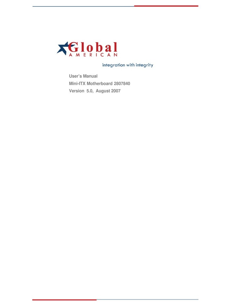 Global American Inc. Mini-ITX 2807840 user manual