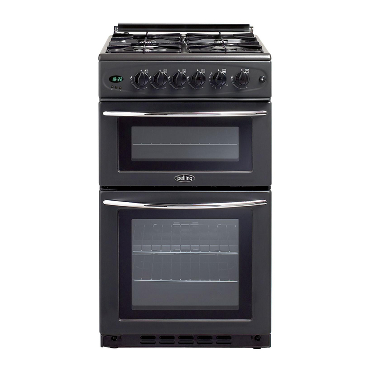 Belling GT 755 Installation and user instructions
