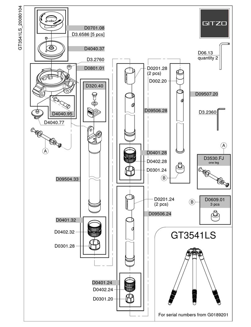 Gitzo GT3541LS parts list