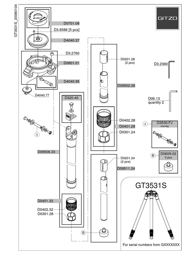 Gitzo GT3531S parts list