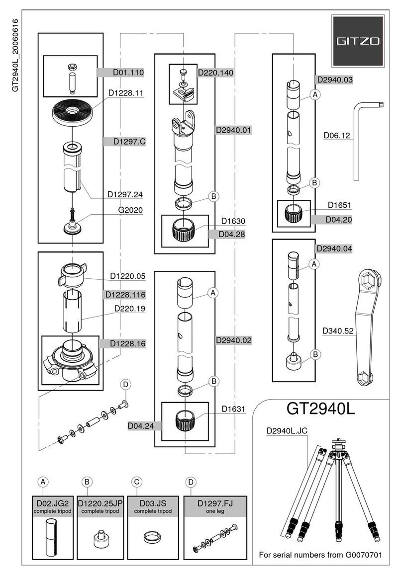 Gitzo GT2940L User manual