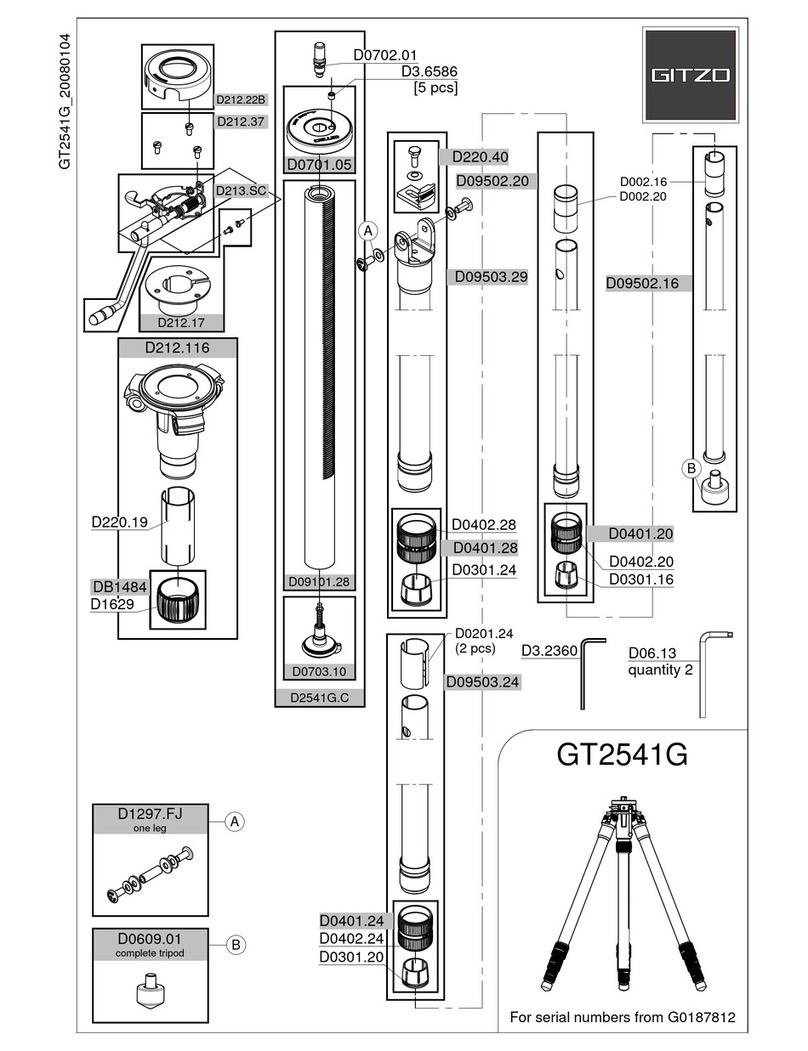 Gitzo GT2541G User manual Gitzo GT2541G User manual