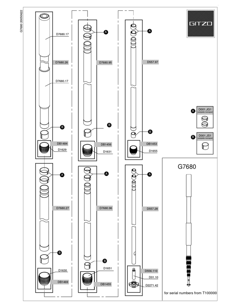 Gitzo G7680 Spare parts