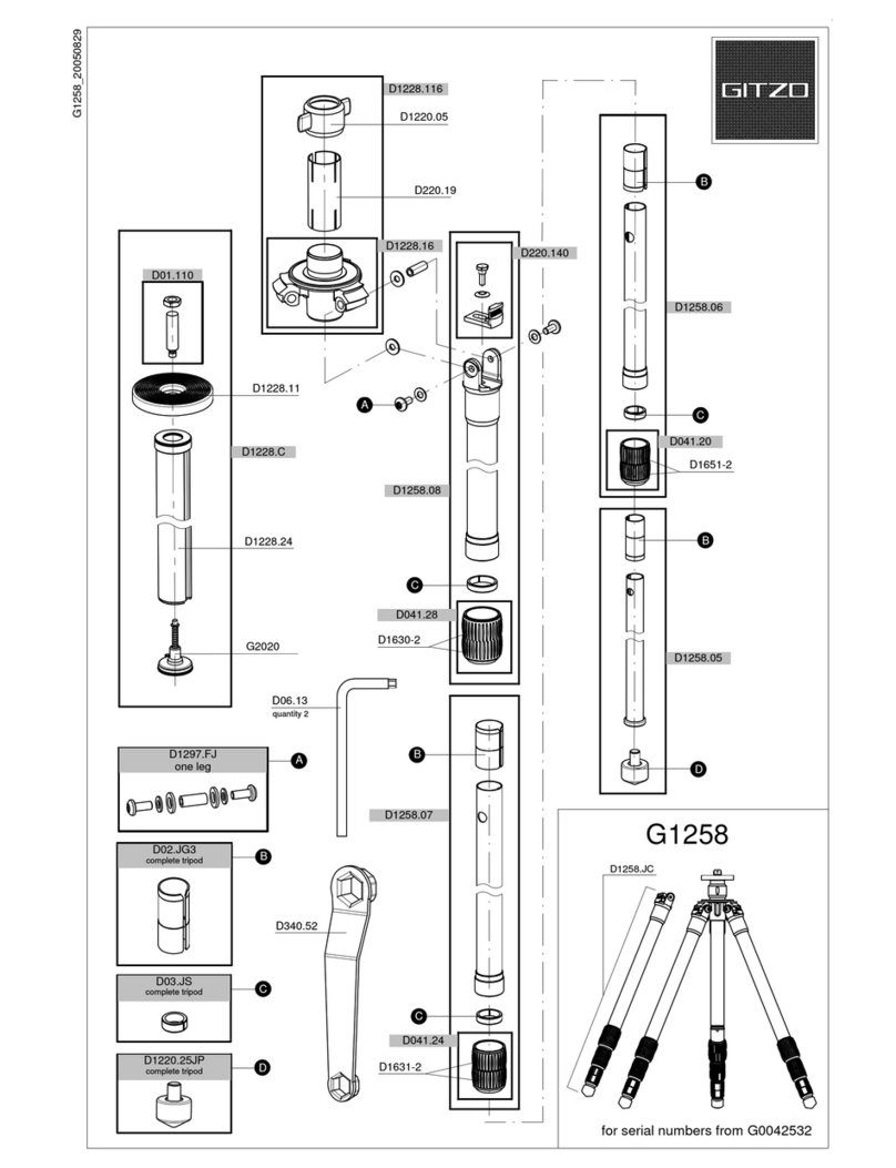 Gitzo Mountaineer Series 2 Reporter G1258  G1258... User manual