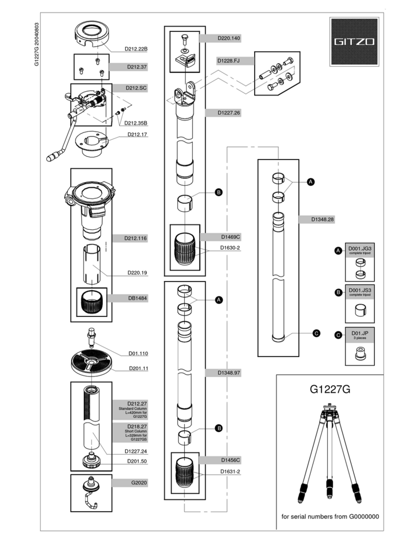 Gitzo Mountaineer Mk2 Series 2 G1227G  G1227G... User manual