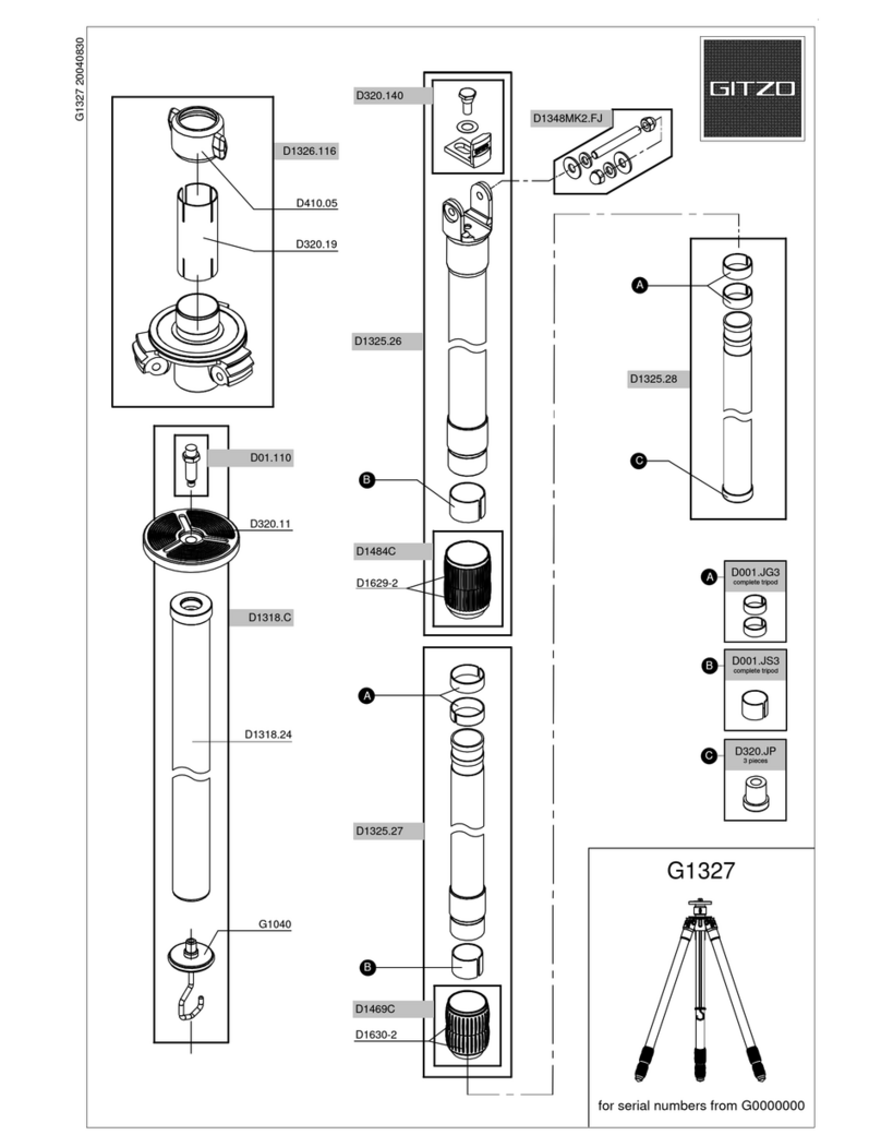 Gitzo Mountaineer Mk2 Series 3 G1327  G1327 G1327 User manual